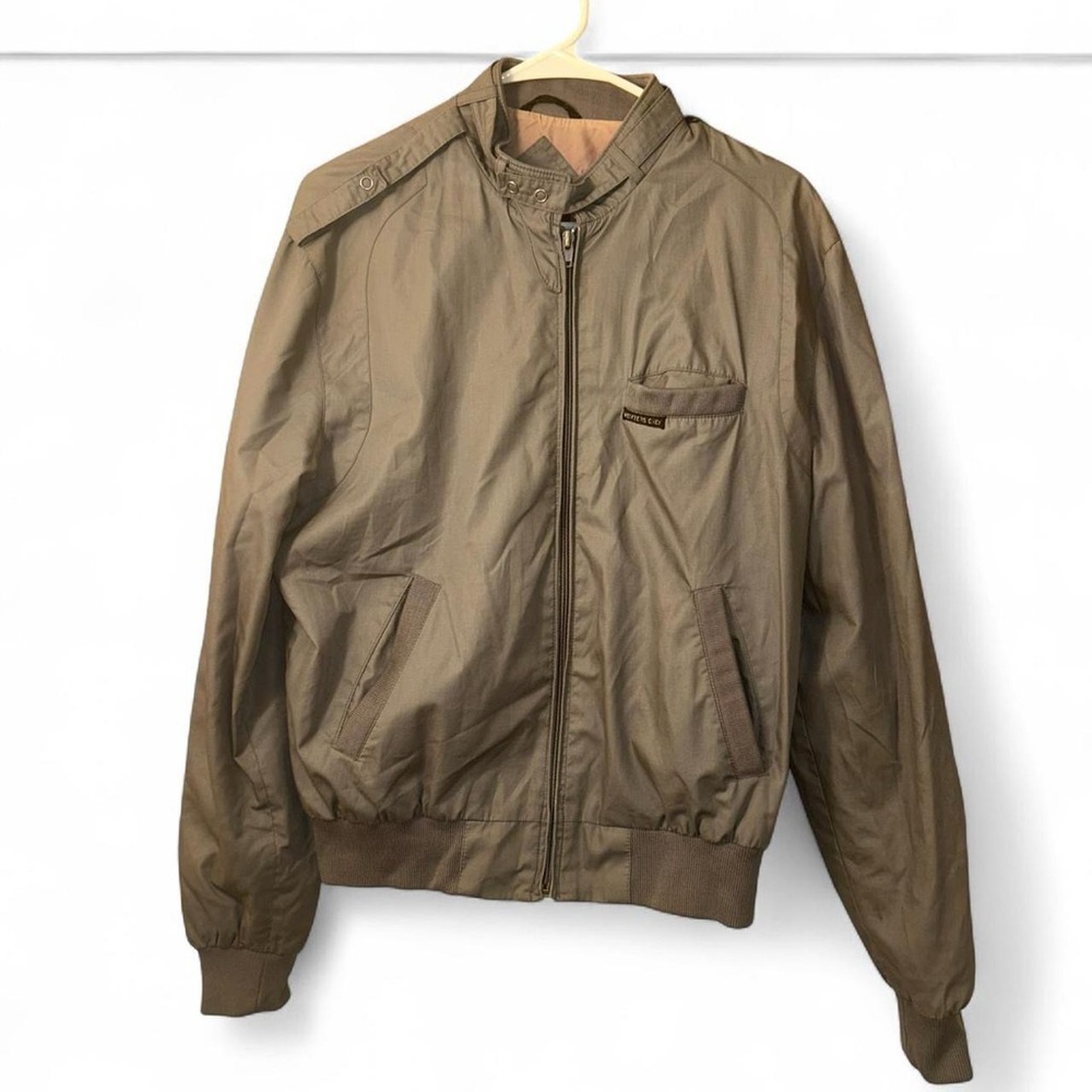 Members Only Beige Gray Jacket